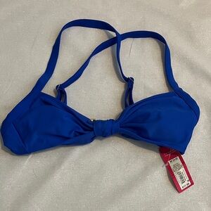 Xhilaration Vibrant Blue Padded Bikini Top